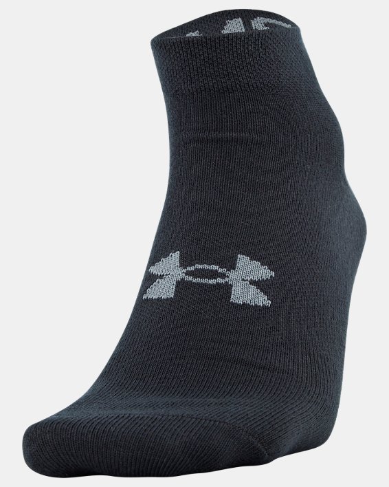 Men's UA Essential Low Cut Socks - 6-Pack, Gray, pdpMainDesktop image number 5